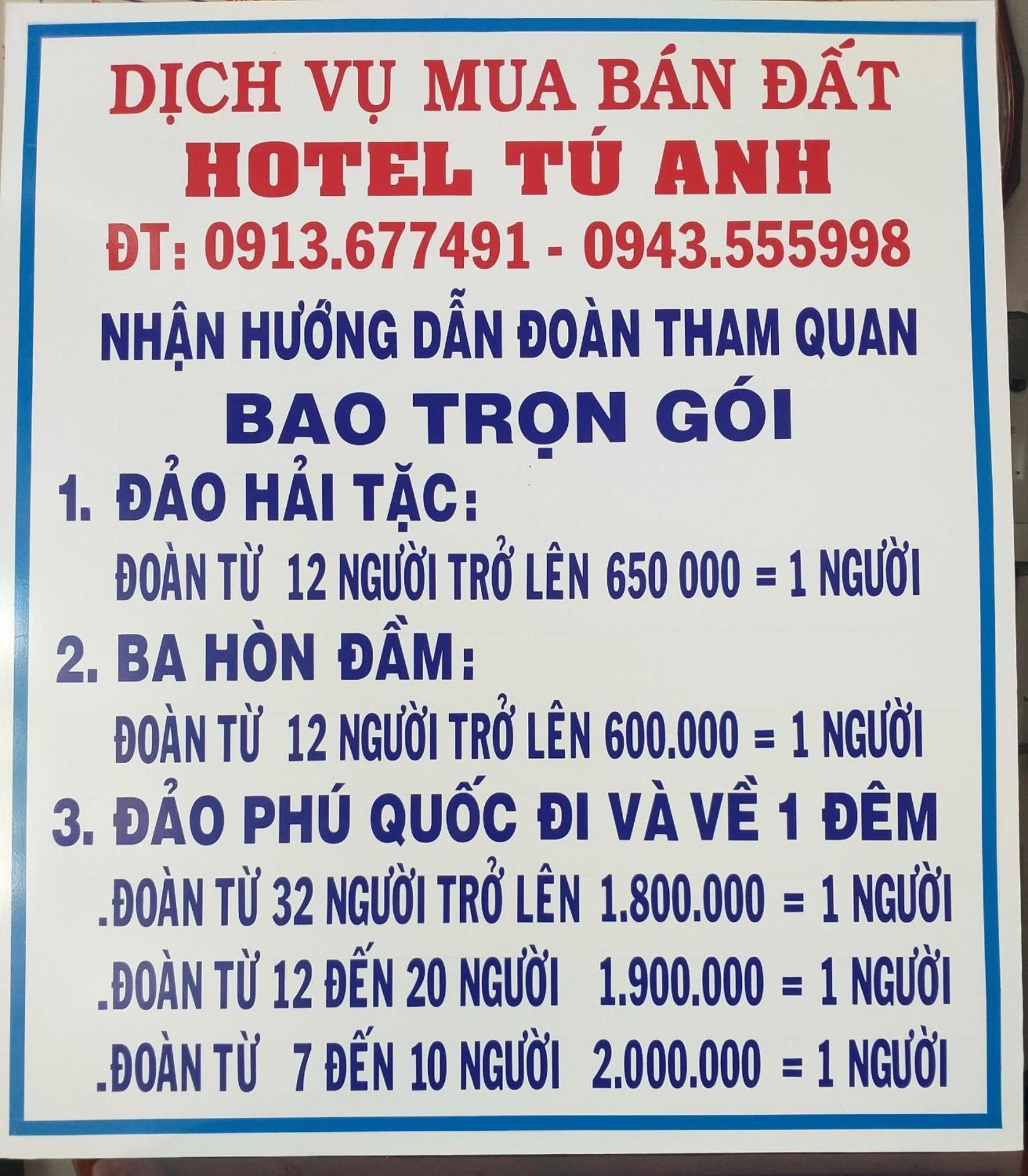 Hotel Khach San Tu Anh Hà Tiên Esterno foto